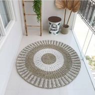 KARPET ANYAMAN SEAGRAS / KARPET LANTAI / karpet bulat / karpet bulat aesthetic /  karpet bulat ruang