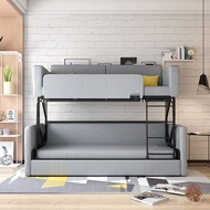 YQ-Simple Double Folding Sofa Bed Single Leisure Living Room Sofa Bed Three Folding Bed Internet Celebrity Upper and Low