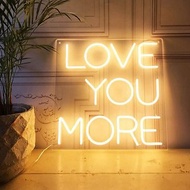 Love You More霓虹燈LED發光字Neon Sign客製化燈飾手作客製化禮