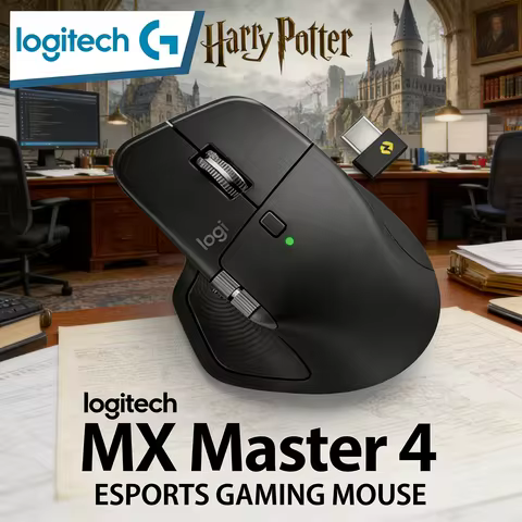 Logitech MX Master 4 Advanced Wireless Mouse with Haptic Feedback Ultra-Fast Scrolling USB-C+G102/G2