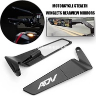 Motorcycle Carbon Fiber Mirror Stealth Wing Rearview Mirror Honda X-ADV750 ADV350 160 150 ADV1