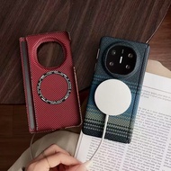 Magnetic Carbon Fiber Central Axis Magnetic Applicable for Honor magic V3 VS3 V5 Phone Case Kevlar P