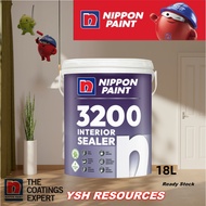 18L Nippon Paint - 3200 Interior Wall Sealer / Cat Undercoat Dinding / Primer