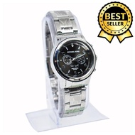 Michael Kors Analog Automatic 2 Chronograph Black Dial Stainless Steel Watch For Women(Silver)