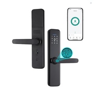 WAFU Tuya Smart Lock Fingerprint Lock Door Lock Keypad Door Lock with Handle Fingerprint Electronic Deadbolt Door Lock Smart Door Lock Compatible with Tuya APP