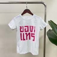 เสื้อครอบครัว เสื้อยืดสีสะท้อนแสง เสื้อสีนีออน ใส่สงกรานต์ เสื้อเด็ก เสื้อยืดคอกลมแขนสั้น เสื้อของแท