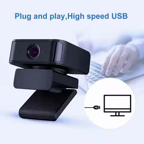 360Degree AI Tracking Wireless USB Webcam 2MP Webcam 1080P For Boardcast Online Teaching Video Camer