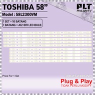Toshiba 58 Inch 58L2300VM LED Backlight TV / Lampu TV 58L2300VM
