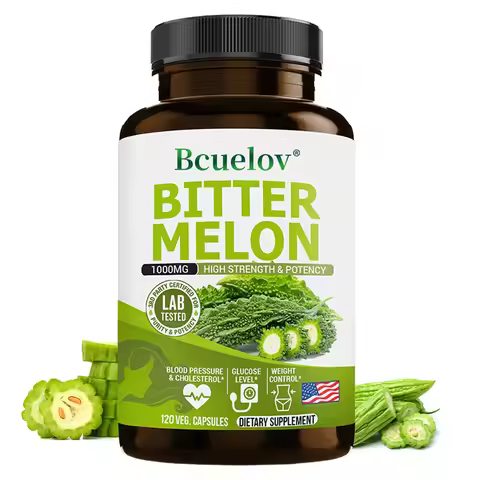 Natural Bitter Melon Capsules, Promote Blood Circulation, Weight Management, Blood Sugar Support Sup