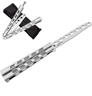 WodsWod Upgrade Butterfly Knife Trainer, Practice Training Butterfly Knife Tool, Balisong Trainer Un