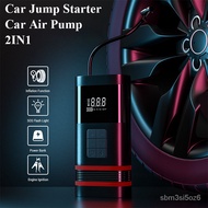 FHY/🌟WK Car Jump Starter 4 In 1 Pump Air Compressor Starting Device Power Bank 12V 150PSI Digital Tire Inflator for Moto