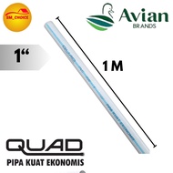 Pralon 1 In Quad Meter Pipe 1 Inch Pipe Cut 1" 100Cm