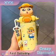 XYX 480ml phim hoạt hình Crayon Shin-chan thép không gỉ phích Kawaii phim hoạt hình Cosplay trẻ em c