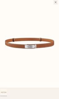 Kelly 18 belt ~ Epsom calfskin with palladium plated Kelly buckle