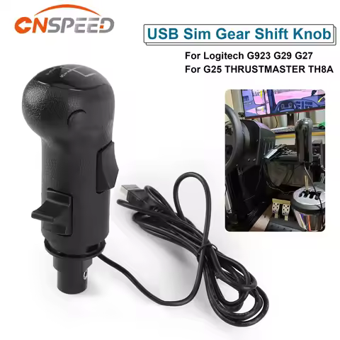 Sim Gear Shift Knob USB for ETS2&ATS Euro Truck High Low Gear Simulator Games for Logitech G923 G29 