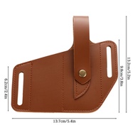 Multifunction EDC PU Leather Sheath Waist Holster Belt Loop Holder Pouch Storage Pocket For Lighter 