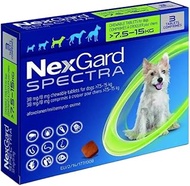 Nexgard Spectra 7.6-15KG 3 chews