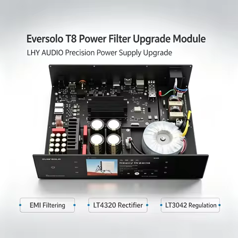 Eversolo T8 Digital Turntable, Upgraded Linear Power Board Dedicated Filter Module Lossless Installa