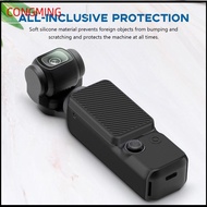 CONGMING ป้องกันรอยขีดข่วน ฝาครอบกล้อง ซิลิโคนทำจากซิลิโคน ล้างทำความสะอาดได้ ตัวป้องกันหน้าจอ ที่มีคุณภาพสูง ป้องกันการตก อุปกรณ์เสริมกล้อง สำหรับ DJI OSMO Pocket 3