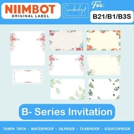 New Niimbot B21 Thermal Sticker Refill - Cute Printed Pattern Motif