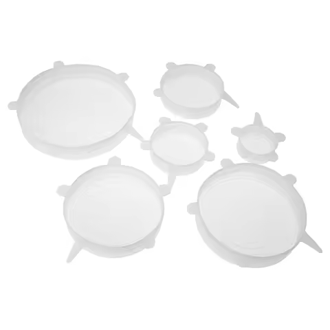 6.5/9/11/14/16/21 CM Silicone Stretch Lid Flexible Round Silicone Bowl Cover Cooking Durable Food St