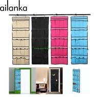 Home 20 Pockets Colorful  Over the Door Shoe Organizer Space Saver Rack Hanging Storage Tidy Organiz