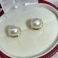 Gvgh4A Natural Freshwater Pearl Earrings S925 Sterling Silver Hypoallergenic Large Real Pearl Classy