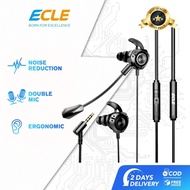 JM219 - HOT ECLE Gaming Earphone PUBG Wired Headset In Ear Noice Reduc