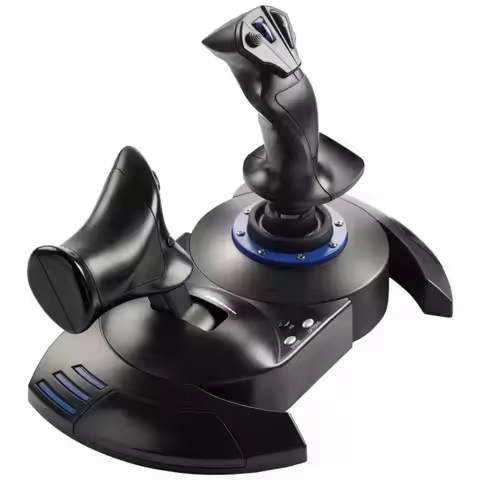 Used Hotas4 Dual‑Hand Flight Joystick Dual‑Directional Control Compatible With PS5 PS4 PC Flight Sim
