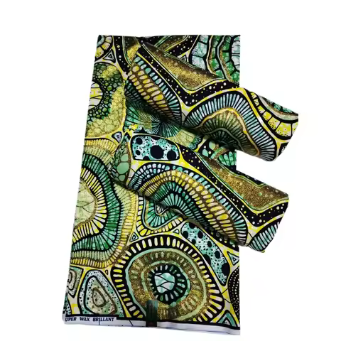 Ankara Nieuwste Grand Super 100% Katoen Afrikaanse Gouden Wax Stof 6 Yard Hoge Kwaliteit Wax Print A