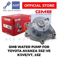 GMB Water Pump for Toyota Avanza 3SZ-VE, K3VE/VT, 1SZ