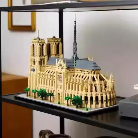 DIY Blocks Street Scene Series 4383 Pieces Famous City Landmark Model Home Decor Puzzle Assembly Toy