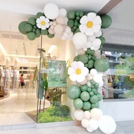 Shop Decoration Party Anniversary Opening Event Daisy Balloon Chain Storefront Doorway Event Backgro