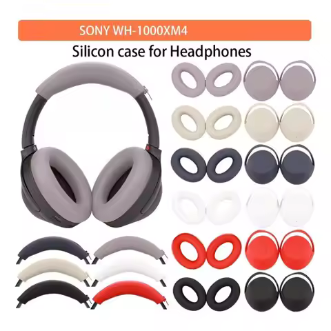 Skinlee Case For SONY WH-1000XM5 Multi-colored Liquid Silicone Full Protective Shell For SONY WH-100