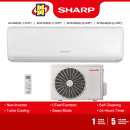 Sharp Air Conditioner (1.0HP-2.5HP) R32 Refrigerant Turbo Cooling AirCond AHA9ZCD / AHA12ZCD / AHA18ZCD / AHA24ZCD