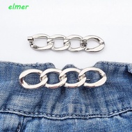 ELMER Pants Button Tightener, Alloy Waist Buckle Jean Fit Tighten Buckles, Vintage Button Clasps Wai
