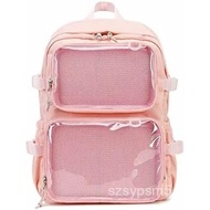 Kawaii Backpack Cute Ita Bag Large School Pink Ita Backpack for Pin Display Women Girl (Pink) ZYBG