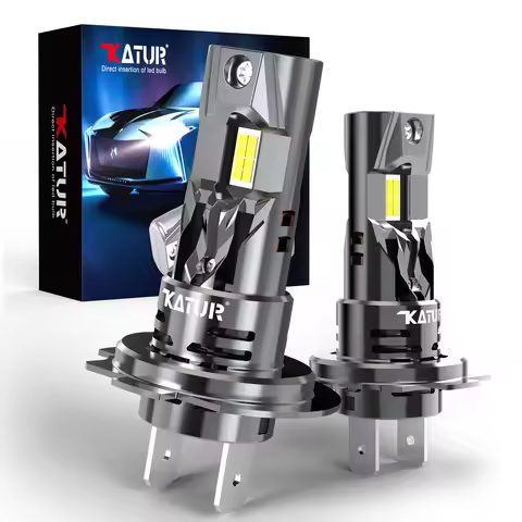 Katur 2x H7 Car Led Bulbs Auto Headlight with Fan Turbo Diode No Adapter Required For Subaru Impreza