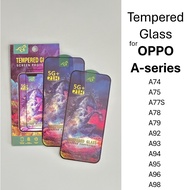 TEMPERED GLASS for OPPO A-series [For OPPO A53, A57, A73, A74, A75, A76, A77S, A78, A79, A92, A93, A94, A95, A96, A98]