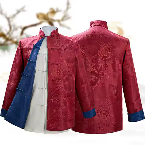 Chinese Styple New Dragon Year Shirt Kung Fu Coats Tang Suit Jacket Traditional Chinese Clothing Jac