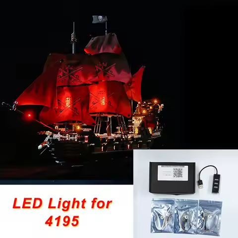 Led Light Kit For Queen Anne's Revenge Compatible 4195 (only Lighting inlcuded)