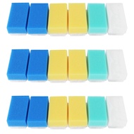 Baby Bath Sponge (18 Pieces) Soft Foam Washer with Cradle Cap Brush Body,Hair and Scalp Clean Gentle Baby Sensory Brush