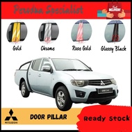 Mitsubishi Triton 2005-2015 Door Window Pillar 4PCS Chrome / Glossy Black / Gold / Rose Gold Design 
