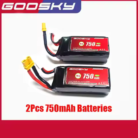 Orginal GOOSKY S2 / S2 Max / S2Ultra 3D LEGEND 6CH RC Helicopter Battery 3S 11.1V 750MAH 45C 8.325Wh