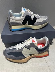 全新正貨New Balance 327 鴛鴦老爹鞋 低幫休閒跑步鞋 男女同款 灰白