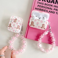 Pink Bear Cute Airpods Case Airpods Pro 2 Case Airpods Gen3 Case Silicone Airpods Gen2 Case Airpods Cases Covers
