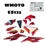 WMOTO ES125 BODY COVER FULL SET WITH STRIPE RED ORIGINAL 100%