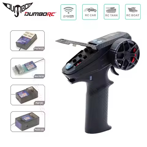 DUMBORC X6PM-350 6CH 2.4G Mini Transmitter 4.8-12V with Gyro Receiver P4FMG/P6FG/P6DCG Radio System 