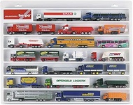 Herpa 029216 029216-Trailer Truck, cabriolet Showcase, White, 22.4 x 17.7 x 1.4-Inch