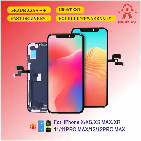 10 Pcs Grade AAA+++ Touch Screen Digitizer Assembly RJ INCELL LCD For iPhone X XS XR 11 PRO MAX 12PM